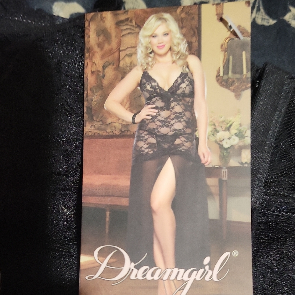 Dreamgirl Black Lace Evening Dress